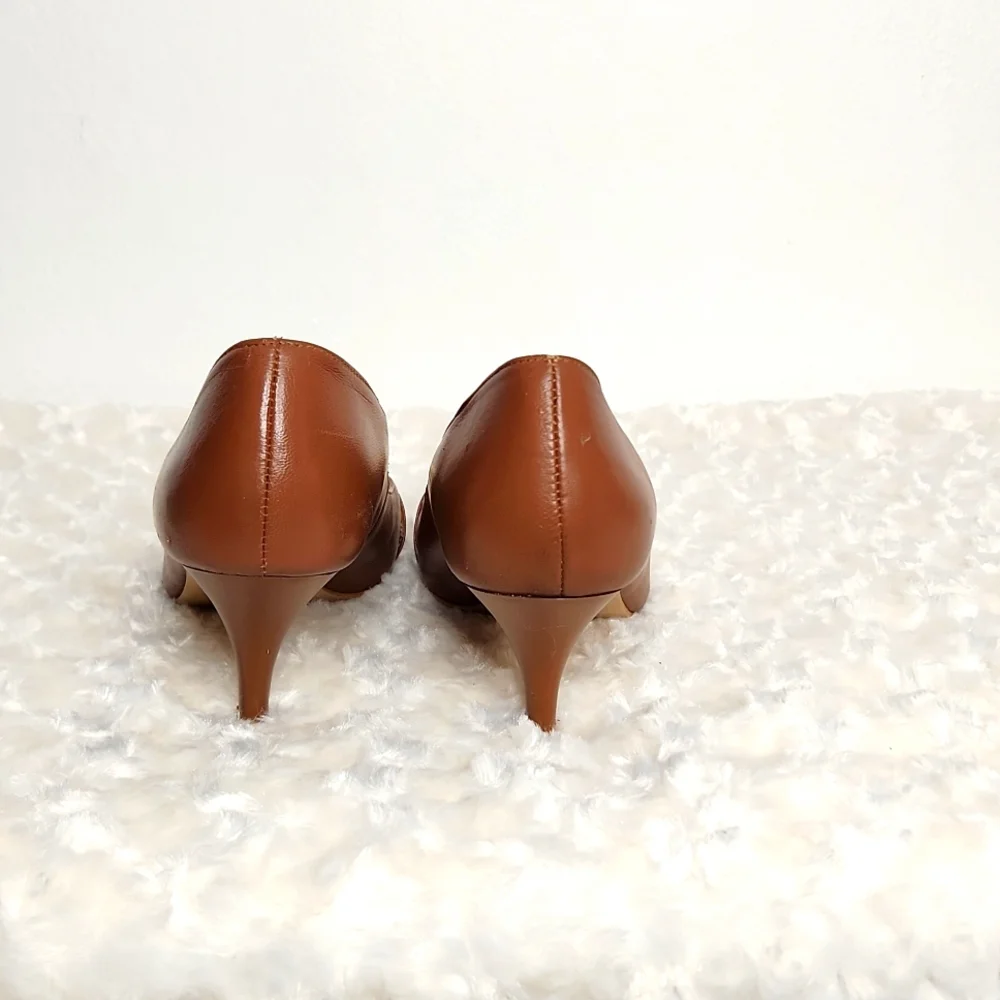 Julio Leather Pump Heel shoe. - Picture 6 of 12